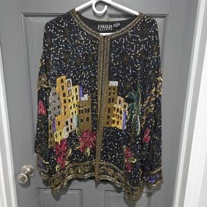 Heavily Beaded Evening Jacket
